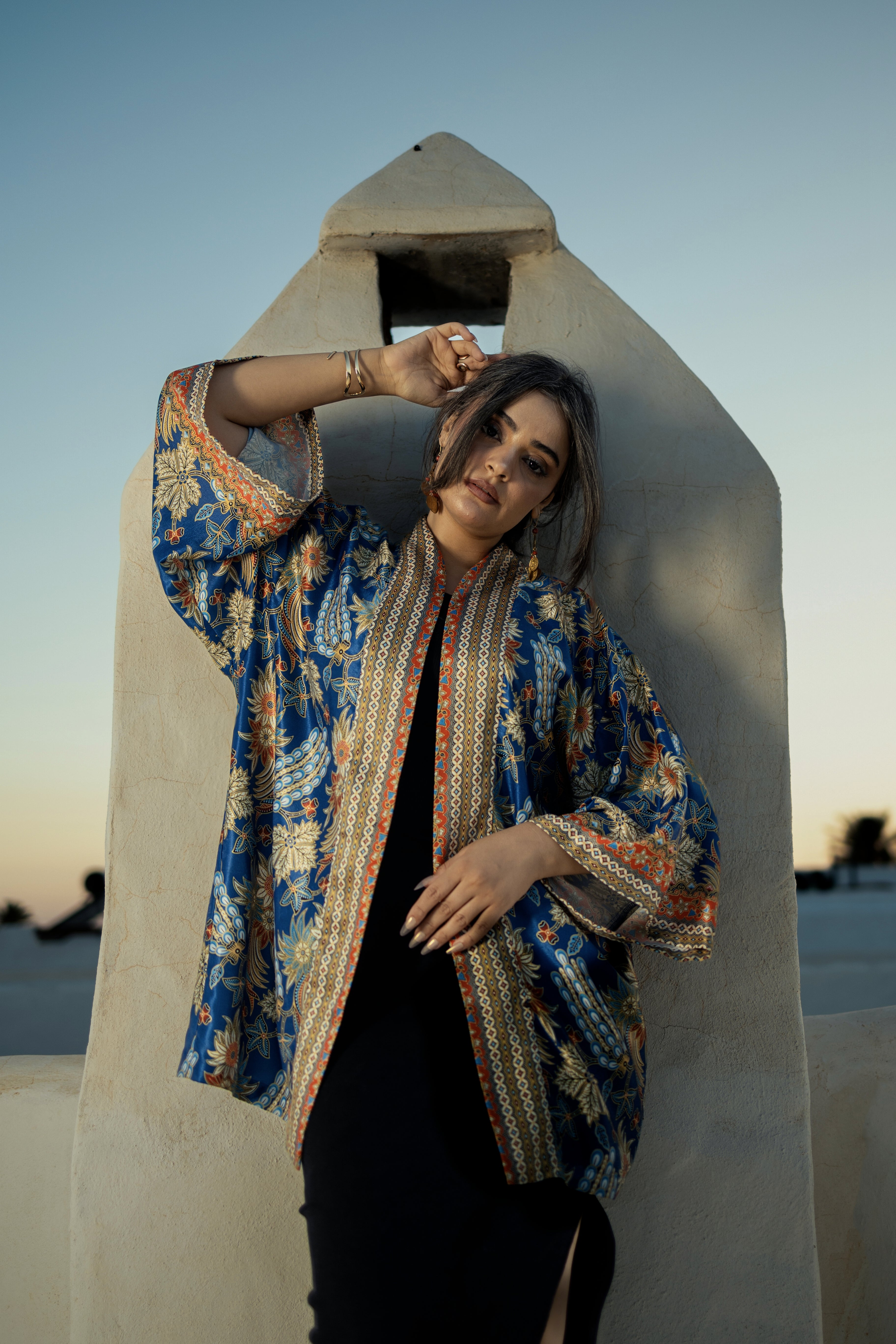 Kurzer Kimono - Sapphire