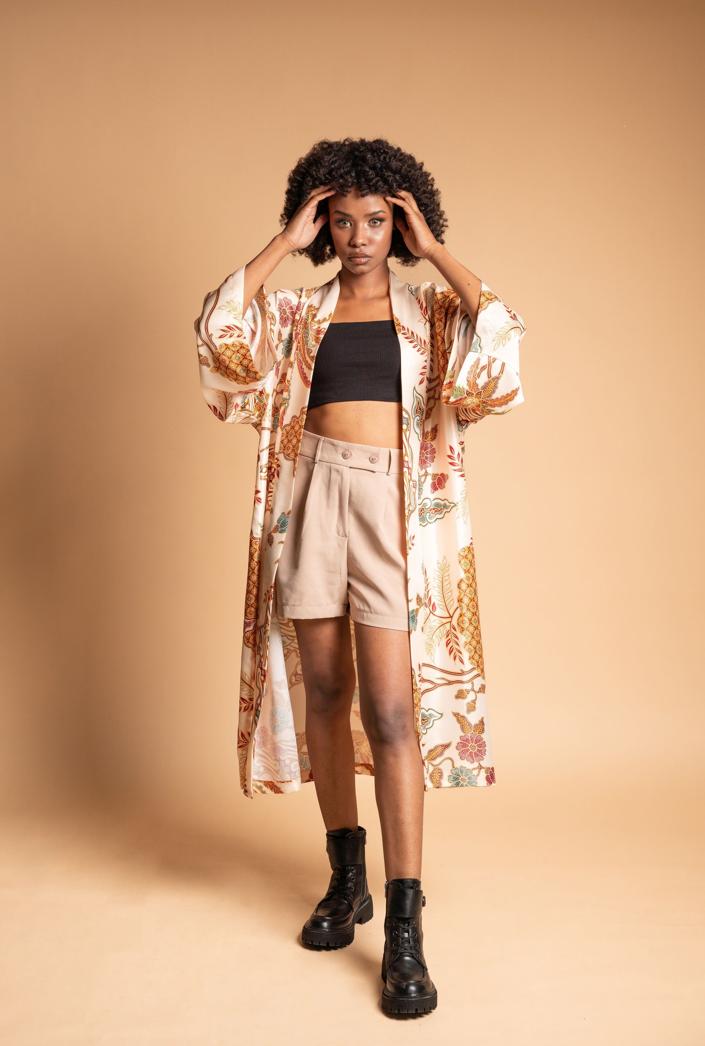 Long Kimono - Creamee - Limited Edition – Fiahki Long Kimono - Creamee - Limited Edition – Fiahki