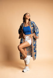 Long Kimono - Sapphire